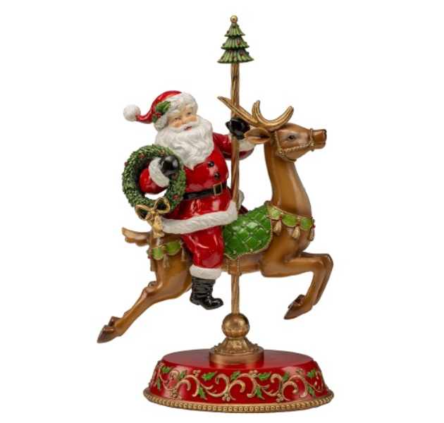 Babbo natale su cavallo resina - Palais Royal