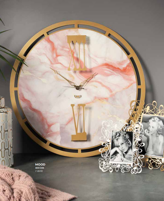 Orologio da parete mood / effetto marmo / - Arti e Mestieri