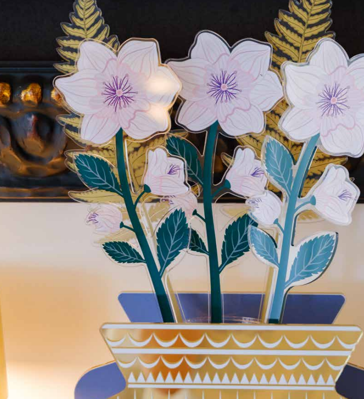 Decorazione rosa selvatica - Vesta Design