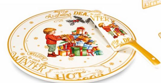 Piatto torta con pala - Fade Maison