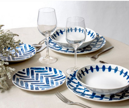Set 18pz servizio piatti Azulejos - Domino