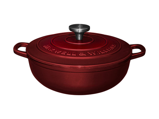 Casseruola tonda ghisa 24cm rossa - Maxiwell & William