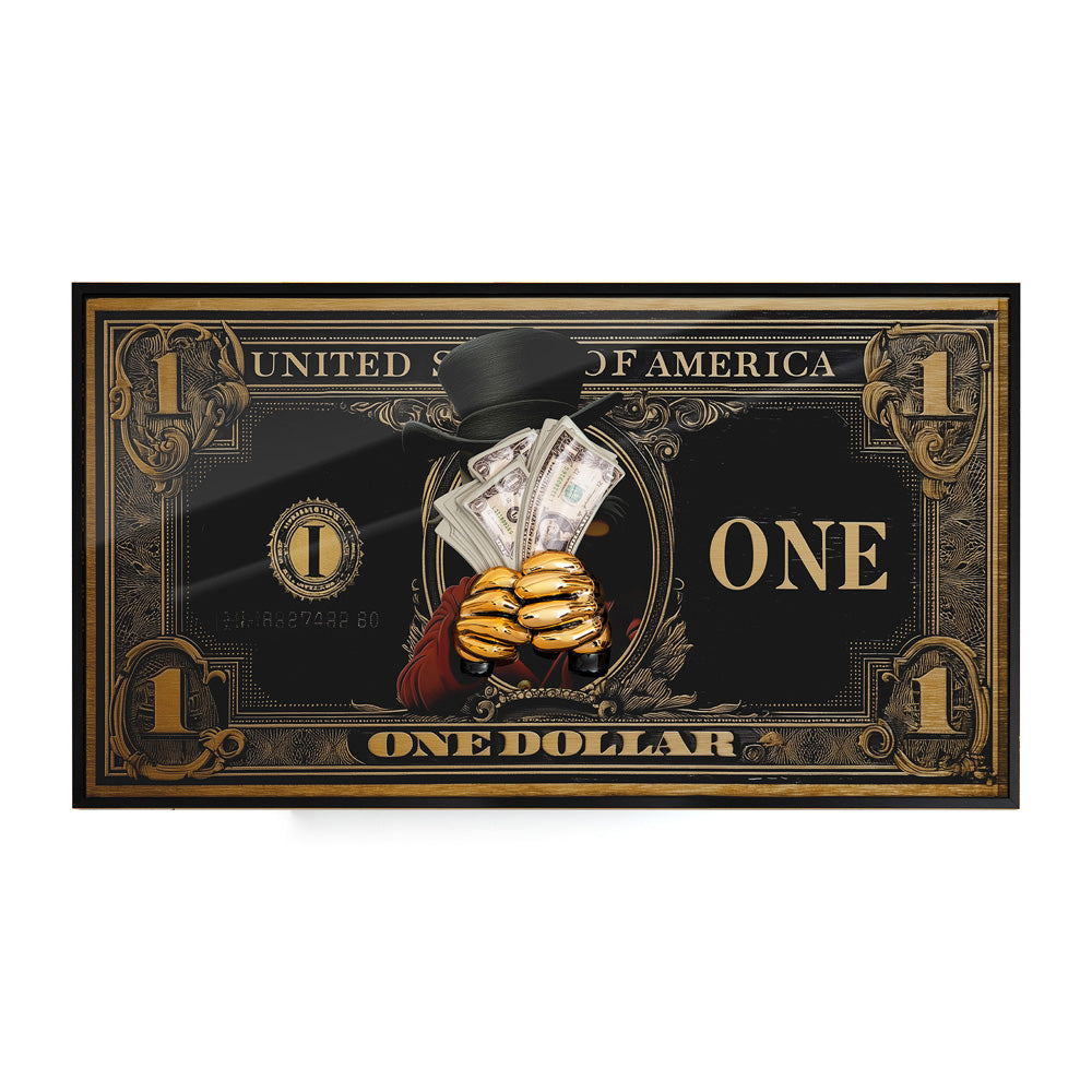 Quadro dream big famous dollar - Sequenze