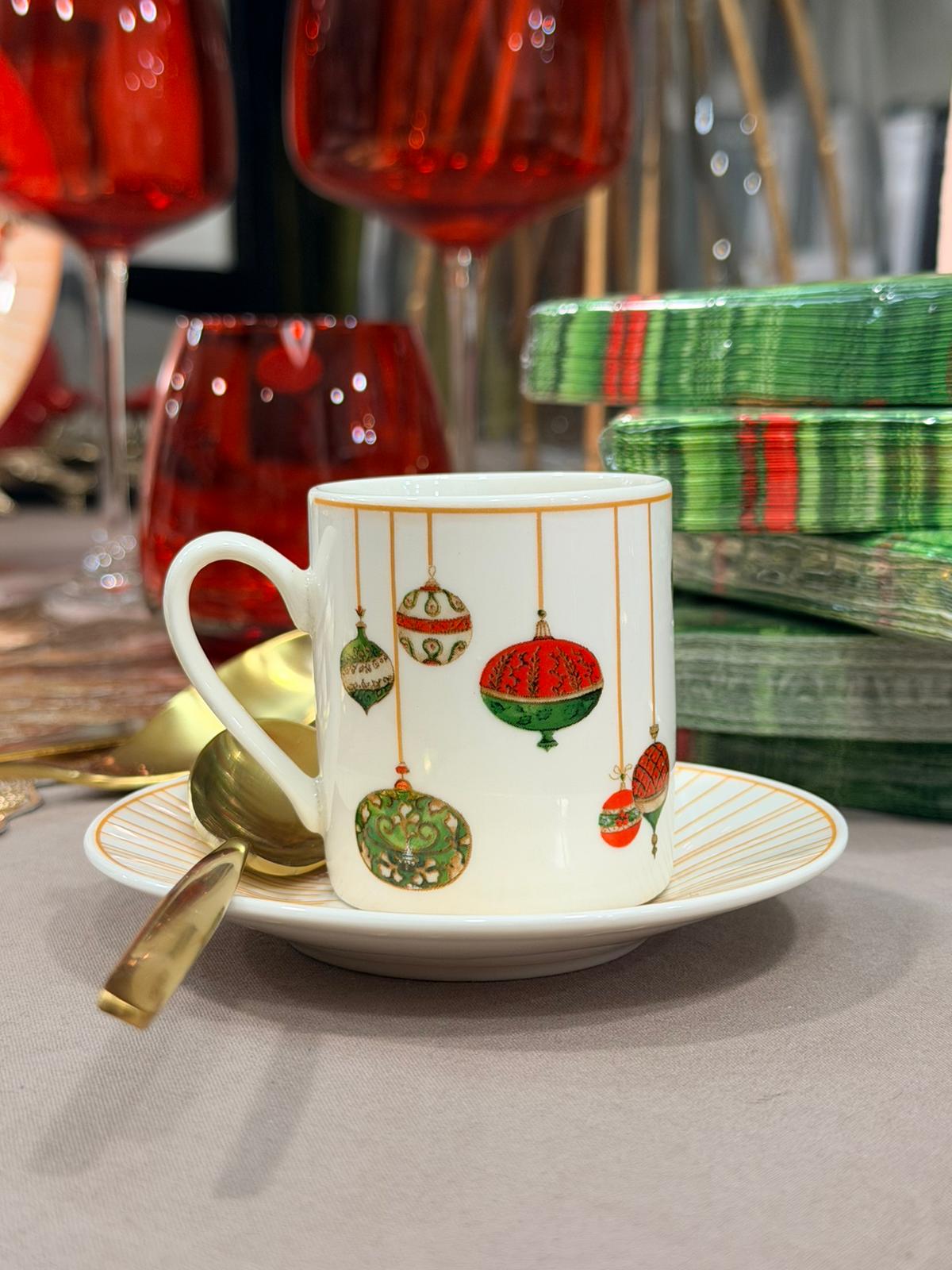 Servizio tazzine x 12 natalizio