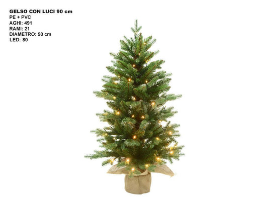 Alberello con luci 90cm - Mazzeo