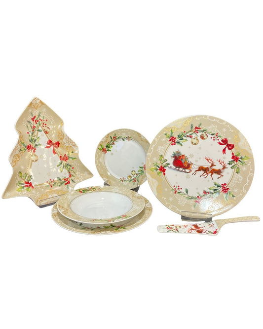 Piatti agrifoglio Fade Maison 39pz