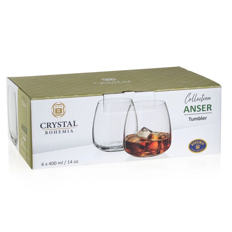 Set 6 bicchieri acqua Bohemia - Anser