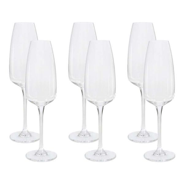 Set 6 flute champagne Bohemia - Anser