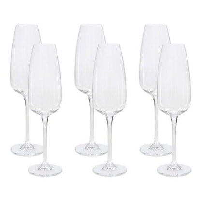 Set 6 flute champagne Bohemia - Anser
