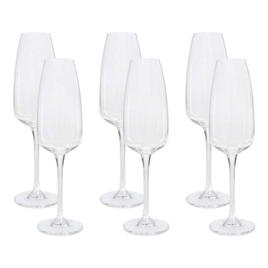 Set 6 flute champagne Bohemia - Anser