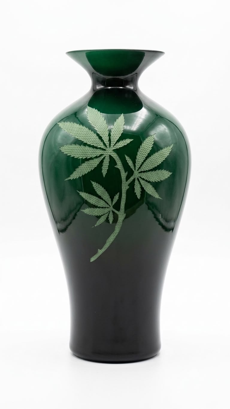 Vaso Anfora verde - Onlylux