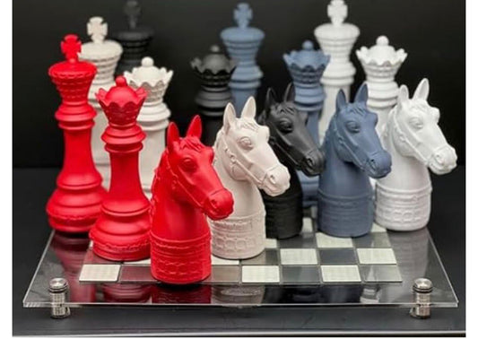 Cavallino scultura scacchi 12.5cm -  Baci Milano