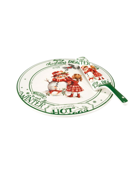 Susy piatto torta con pala cm30 - Fade Maison