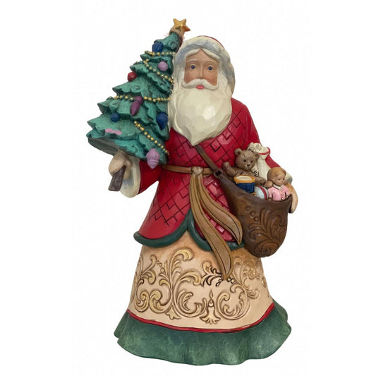 Babbo natale con albero laterale - Jim Shore