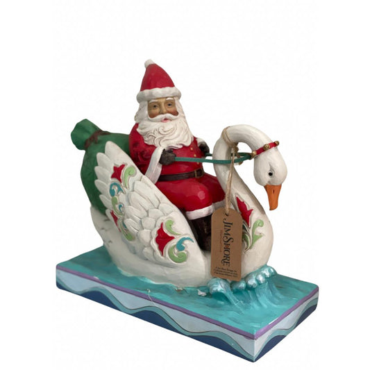 Babbo natale con cigno - Jim Shore