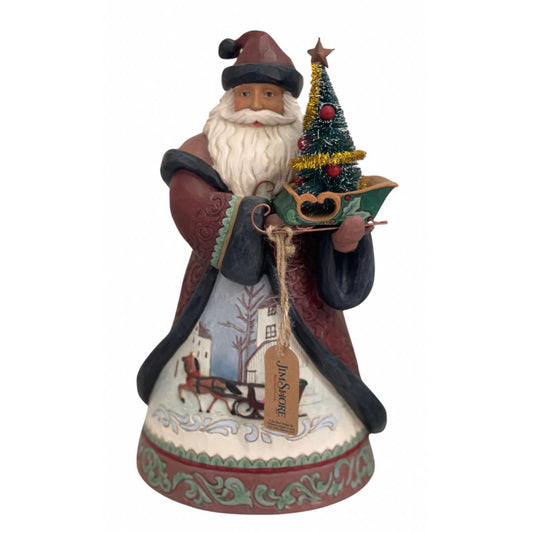 Babbo natale con alberello regalo - Jim Shore
