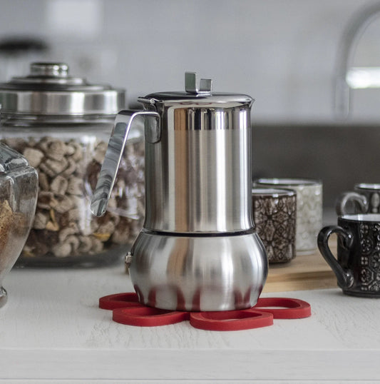 Caffetummy inox 4 tazze con riduttore -  Barazzoni