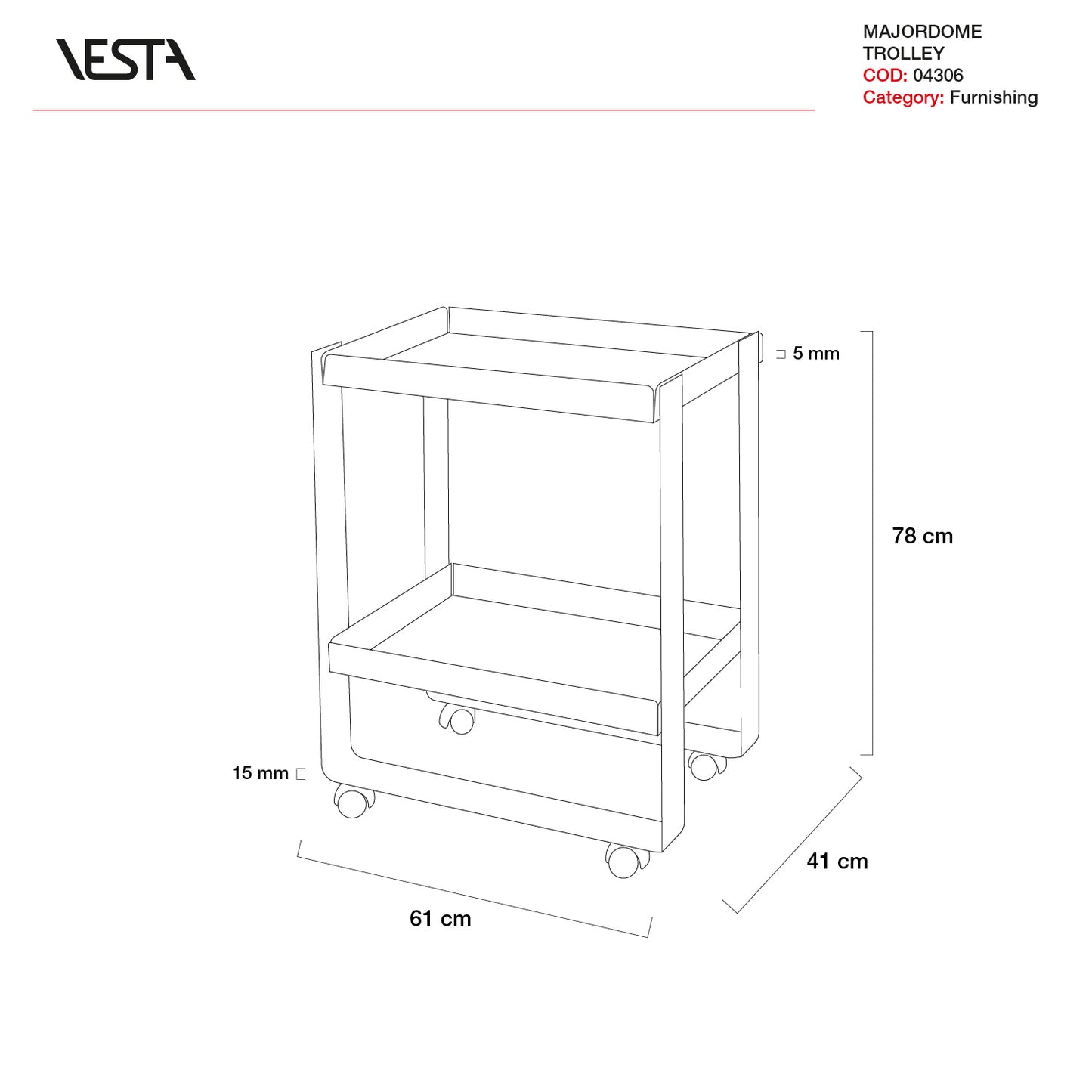 CARRELLO MAJORDOME | VESTA