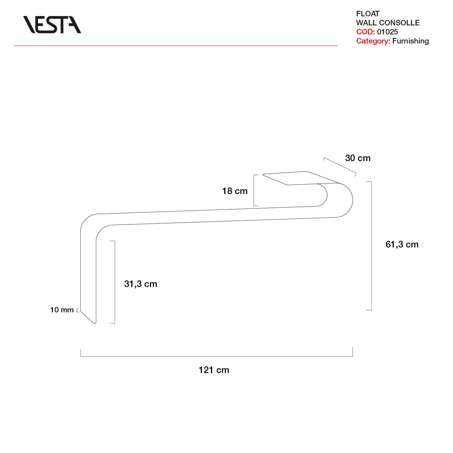 CONSOLLE FLOAT | VESTA