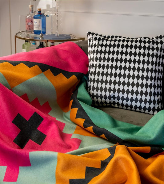 Plaid double face ethnic - Vesta Design