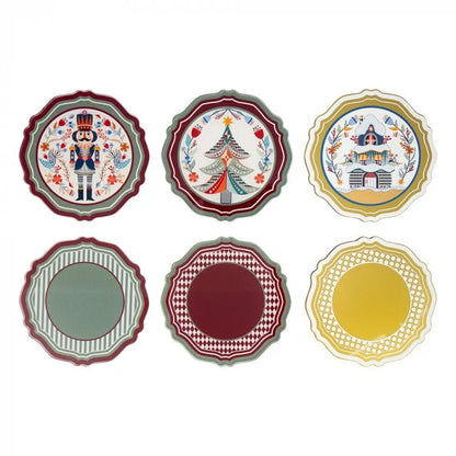 Set 6 sottobicchieri fiaba natale - Vesta Design