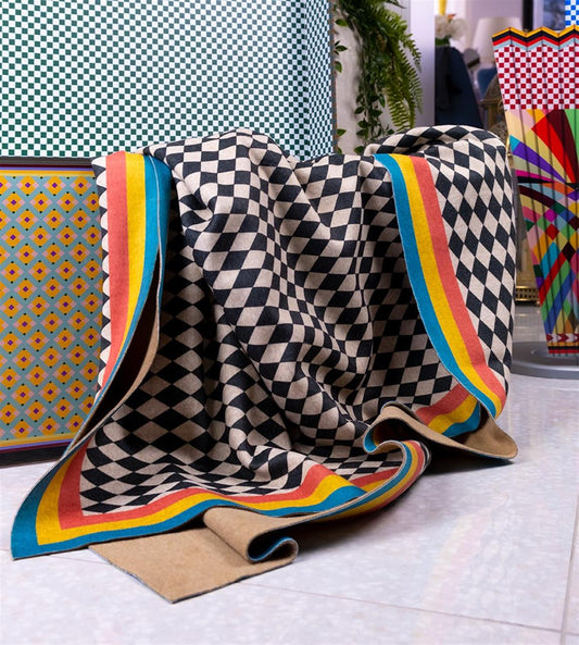 Plaid double face rainbow - Vesta Design