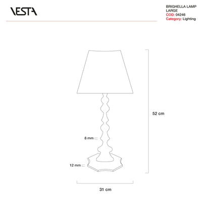 LAMPADA DA TAVOLO GRANDE BRIGHELLA | VESTA