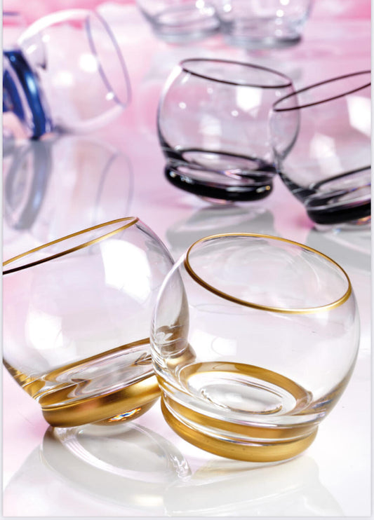 Bicchiere trottola luxury set da 6 - Onlylux