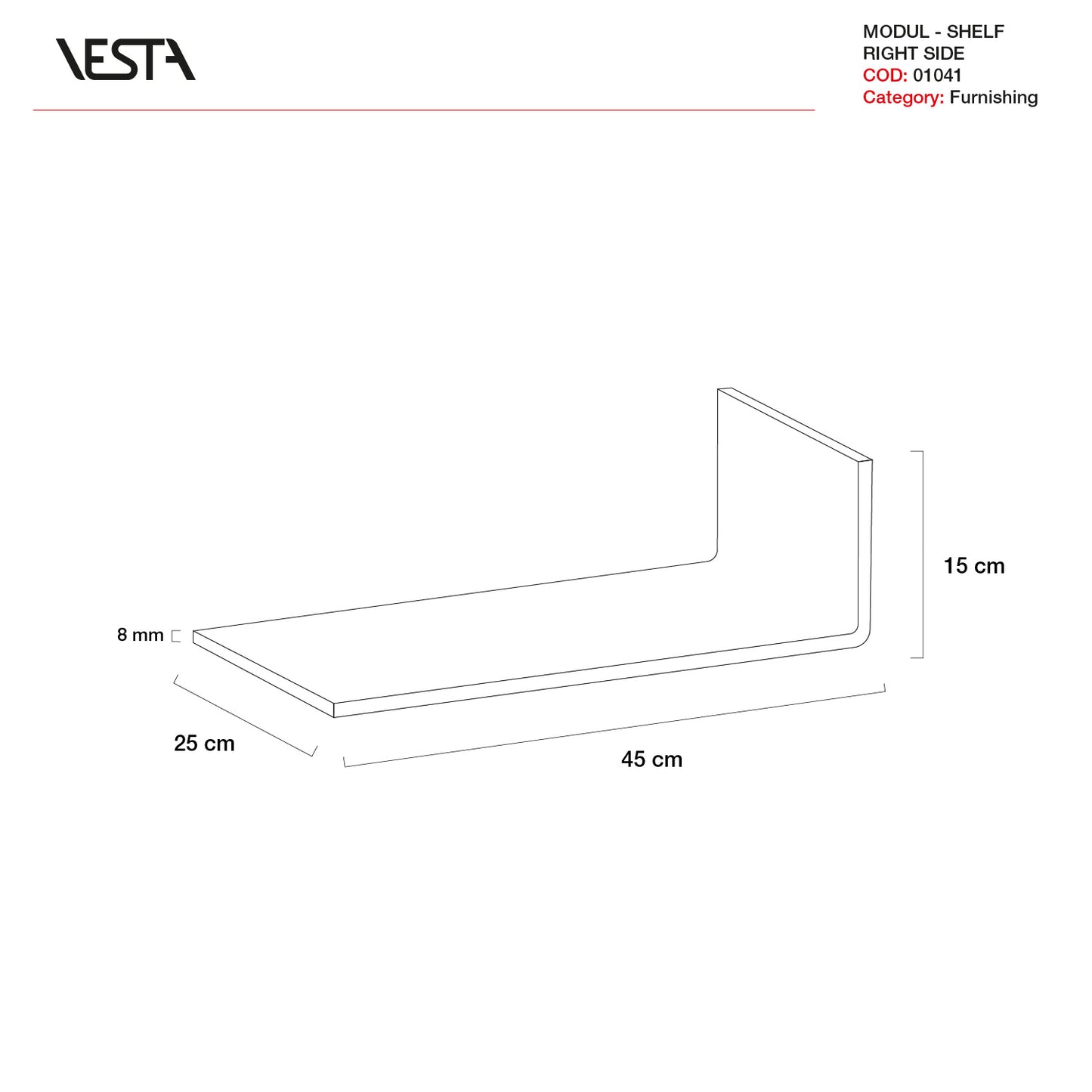 MENSOLA MODUL DX | VESTA