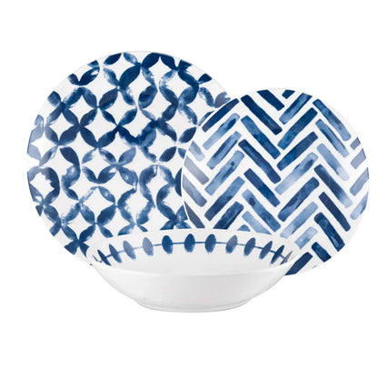 Set 18pz servizio piatti Azulejos - Domino