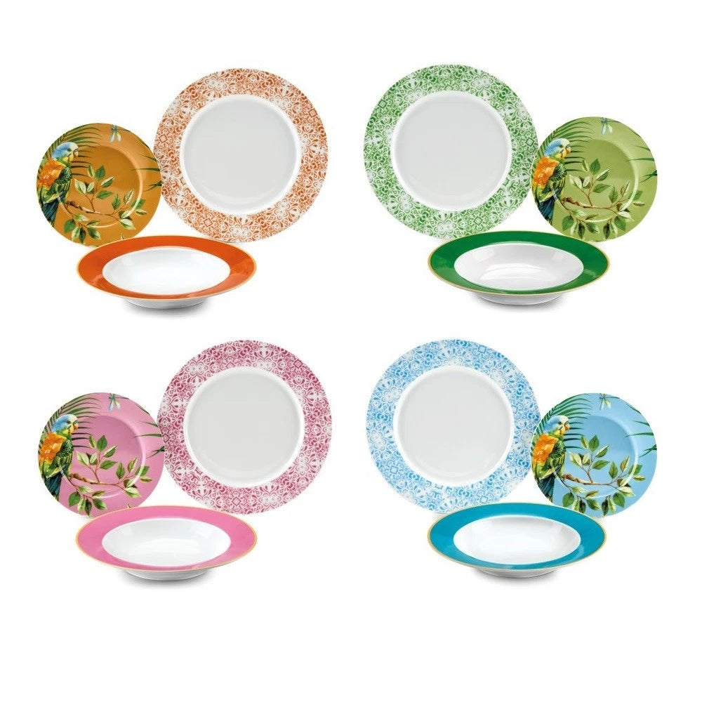 Set tavola 12 persone + tazzine Parrot - Fade Maison