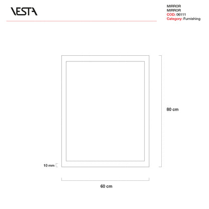 MIRROR LUMINOSO RETTANGOLARE | VESTA