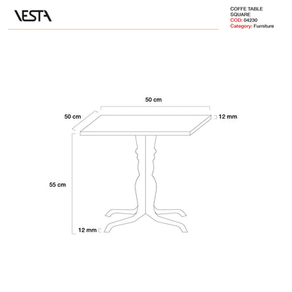TAVOLINO QUADRATO/TONDO DECOR | VESTA