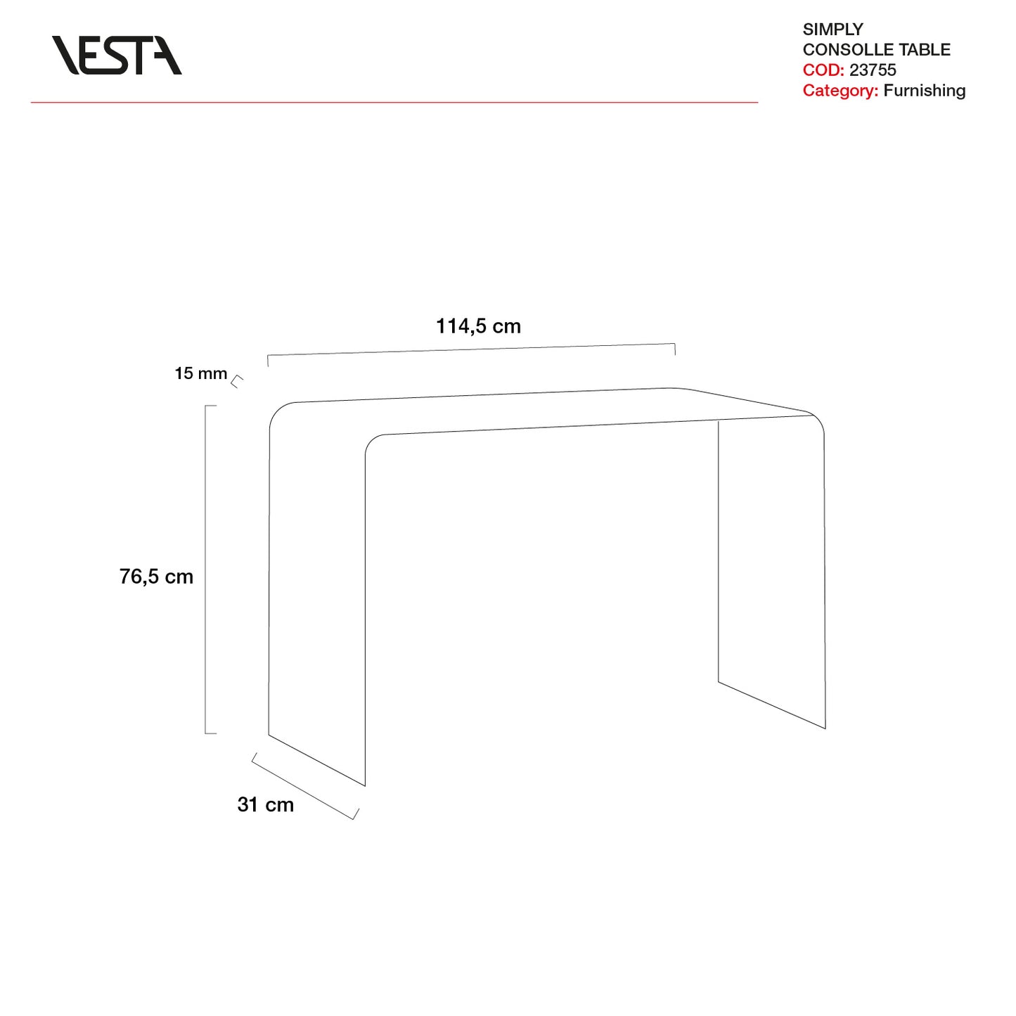 CONSOLLE SIMPLY | VESTA