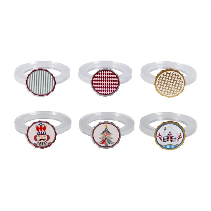 Set 6 allacciatovaglioli fiaba natale - Vesta Design