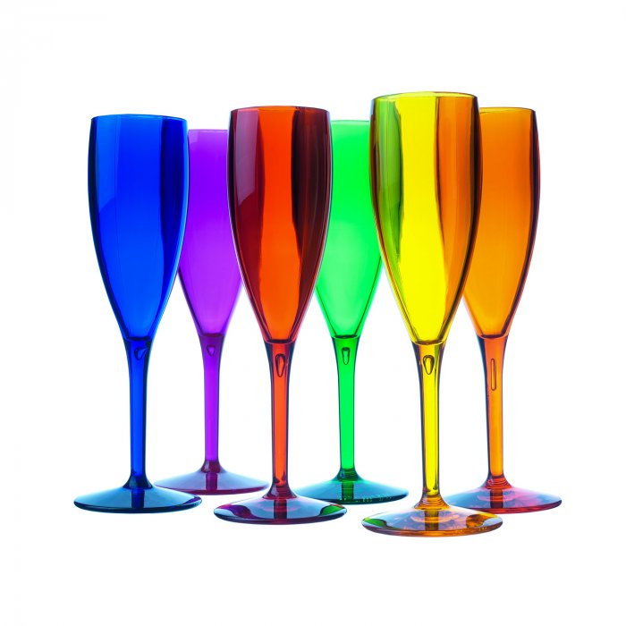 Set 6 flute colorati - Vesta Design