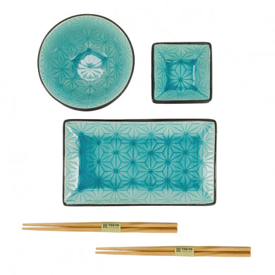 Tokyo Design Glassy Turchese Set Regalo 8 pz.